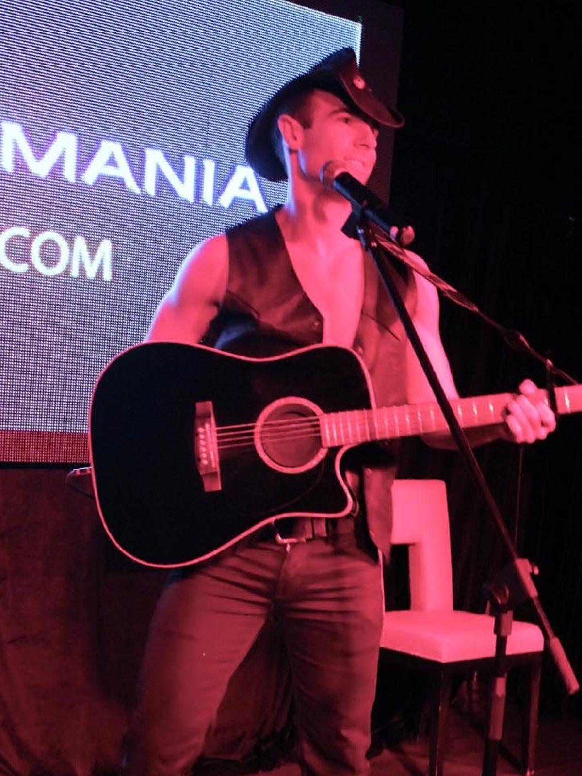 a person holding a guitar